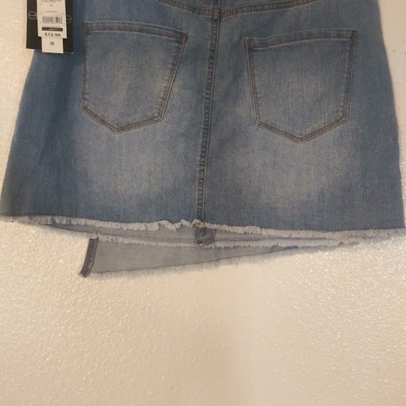 Energie women's size 11 light wash faux wrap skirt - Picture 6 of 16